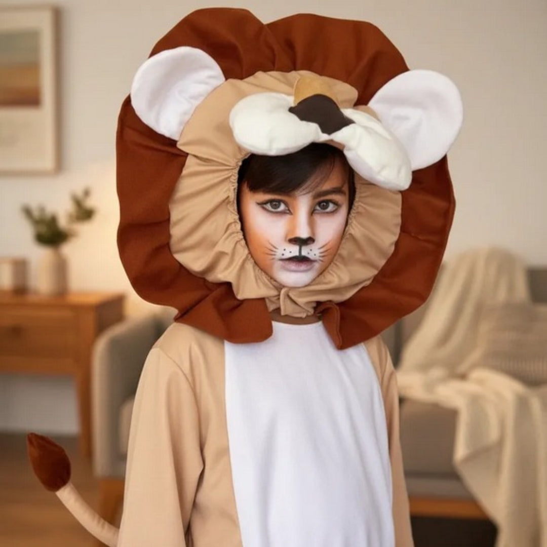 Disfraz de León para Niño y Niña con Gorro - Mameluco Infantil