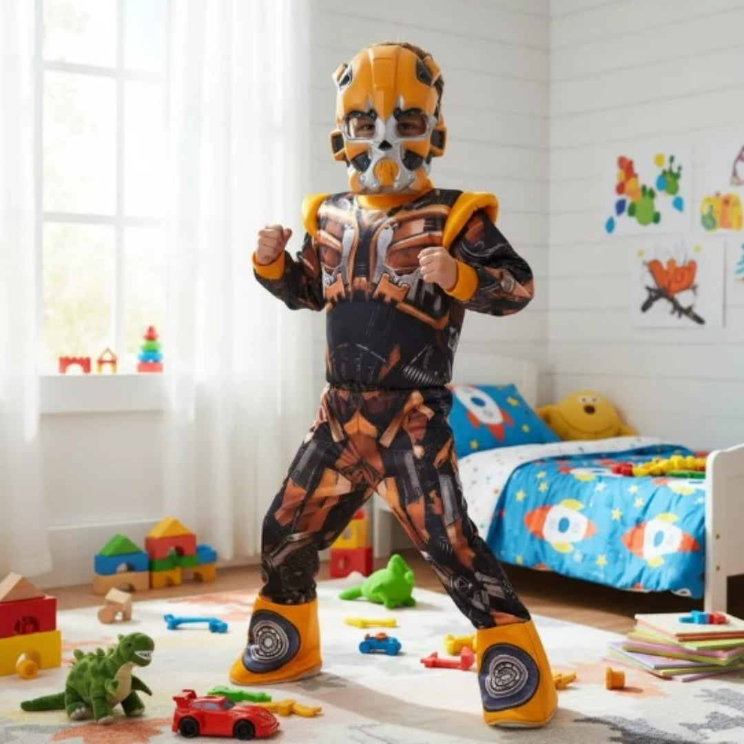 Disfraz de Robot Transformers Amarillo para Niños