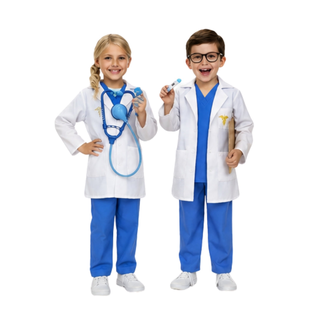 Disfraz de Doctor y Científica con Accesorios para Niño y Niña