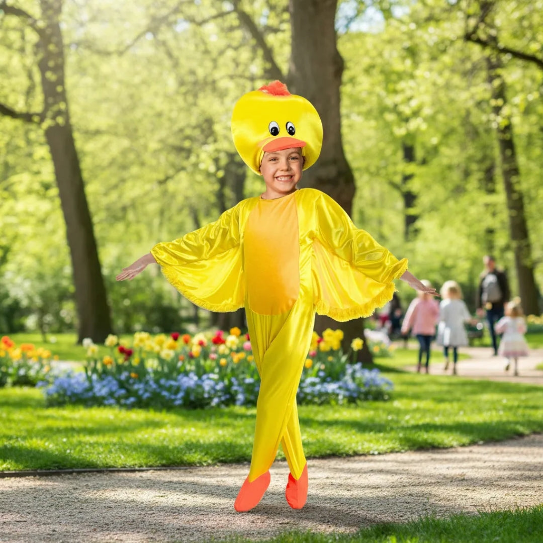 Disfraz de Pato para Niño y Niña con Gorro - Traje de Animal de Primavera