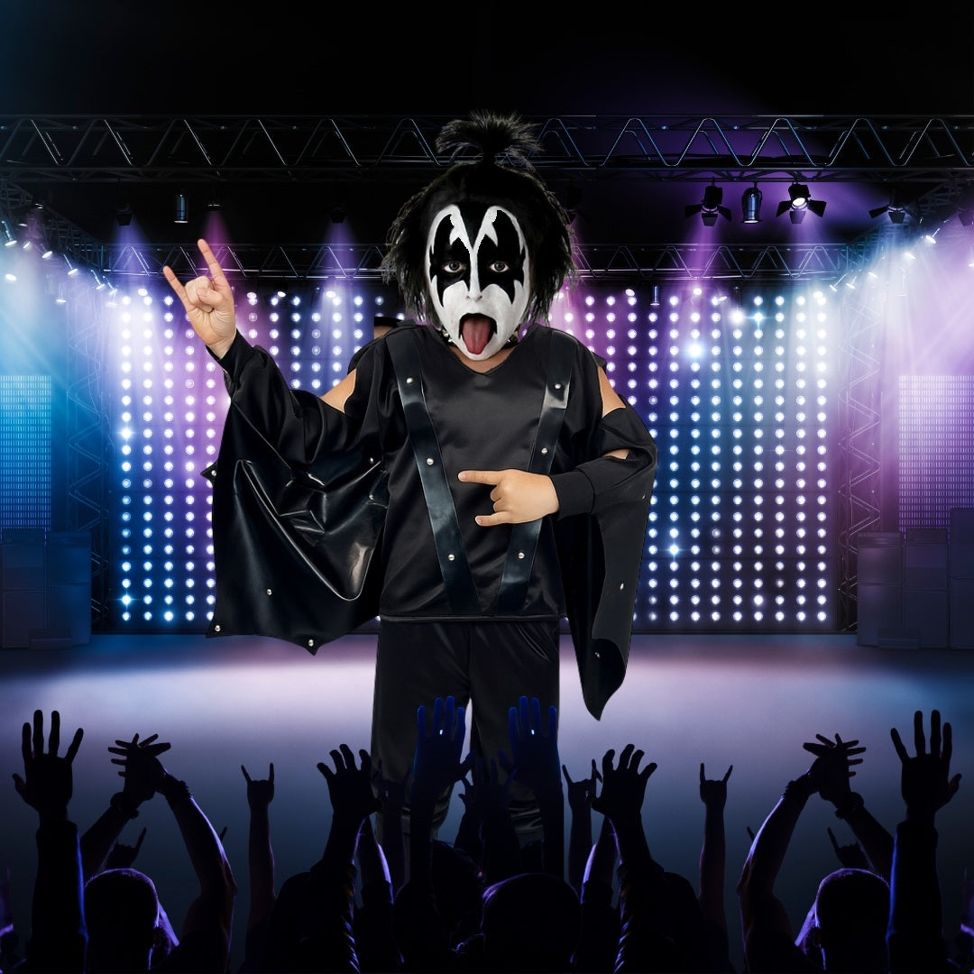 Disfraz de Estrella de Rock para Niño con Alas