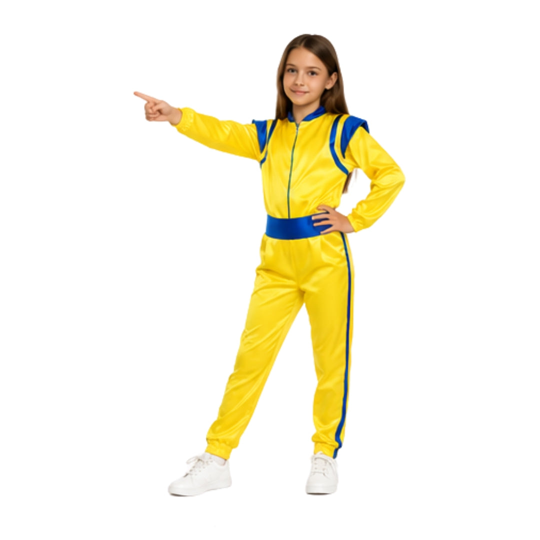 Disfraz de Ficha Amarilla para Niño y Niña - Traje de Timbiriche Musical