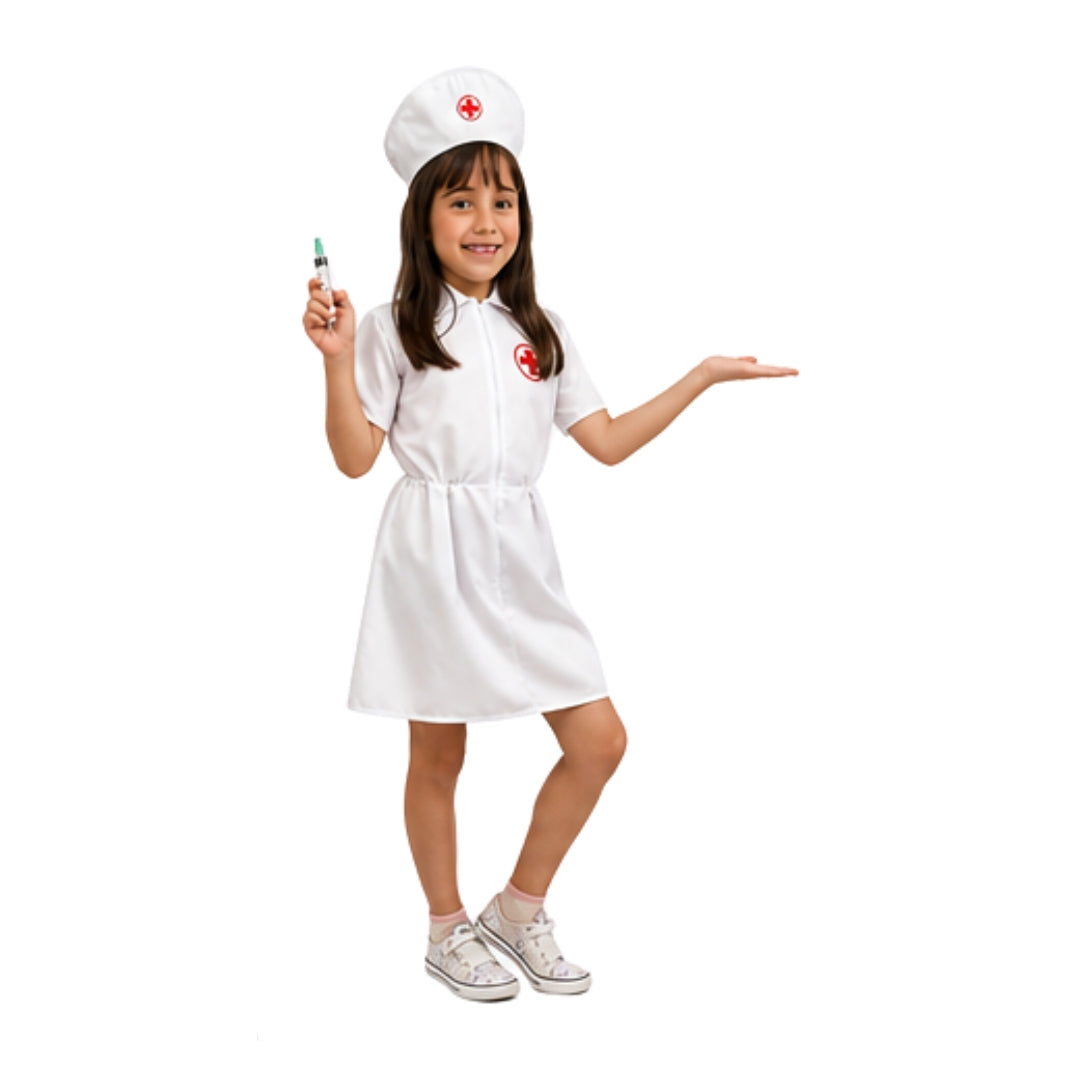 Disfraz de Enfermera para Niña - Uniforme de Profesiones