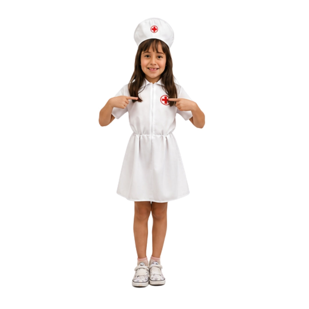 Disfraz de Enfermera para Niña - Uniforme de Profesiones