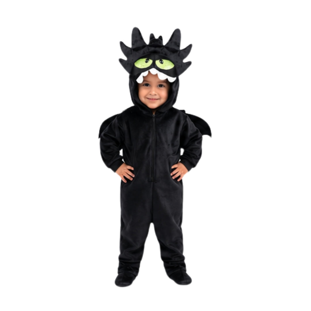 Disfraz de Dragón Negro para Niño y Niña - Traje Infantil
