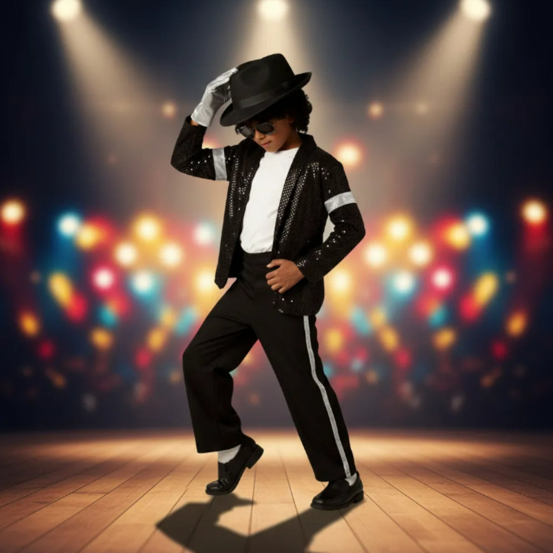Disfraz de Rey del Pop para Niño y Niña - Traje Musical