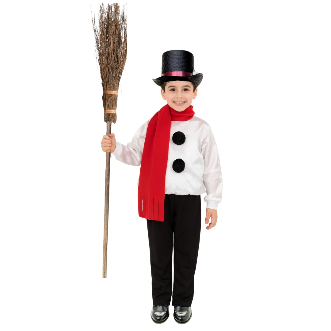 Disfraz de Muñeco de Nieve Navideño para Niños con Sombrero