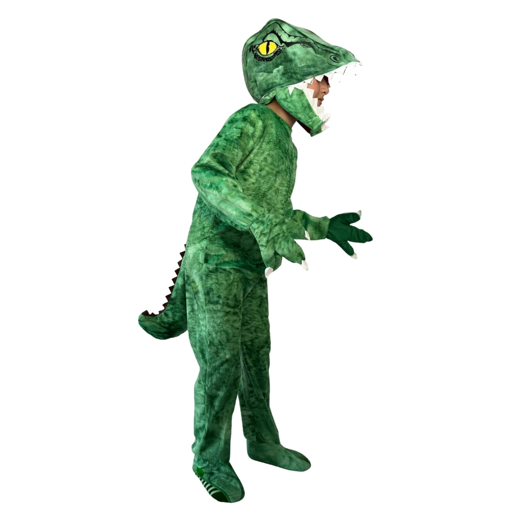 Disfraz de Dinosaurio - Traje de Tiranosaurio T-Rex para la Primavera - Mameluco para Halloween y Día de Muertos - Vestuario de Animales Jurásicos - Disfraces para Niñas y Niños