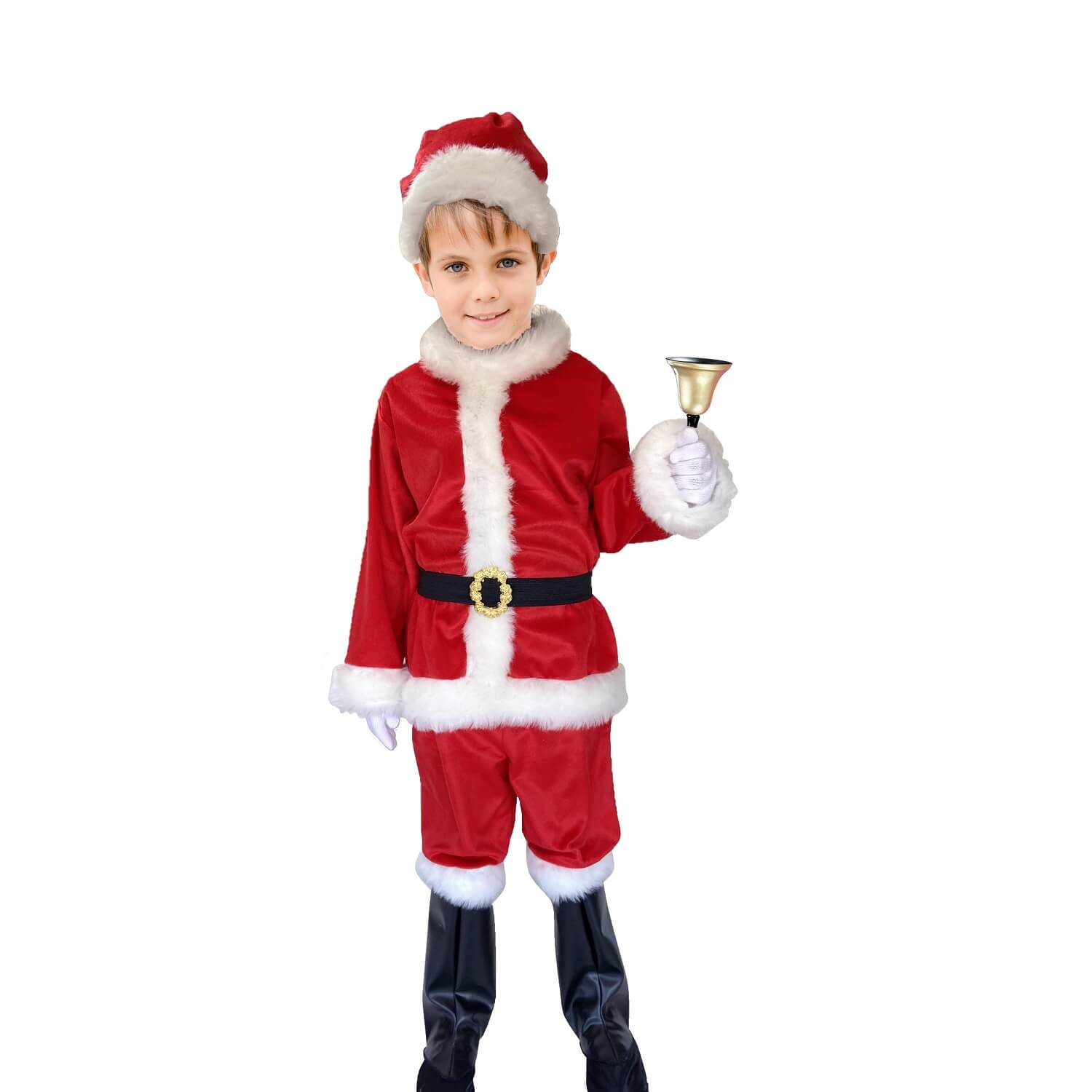 Traje de santa fashion claus para niño