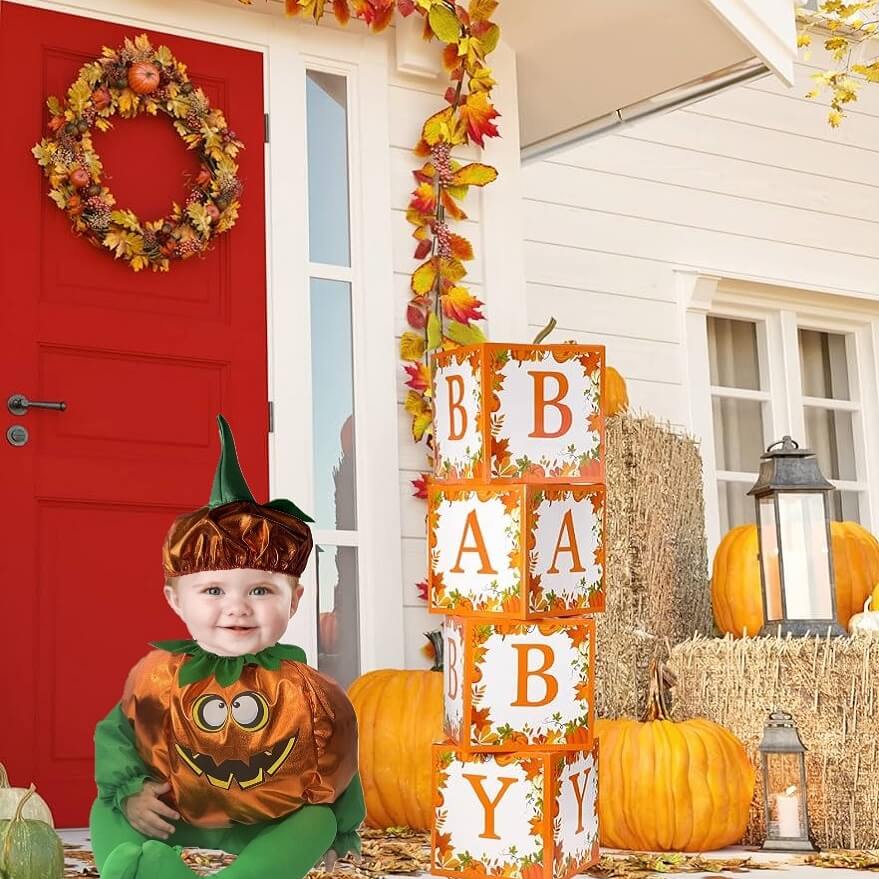 Disfraz de Calabaza con Gorro para Bebé, Niñas y Niños