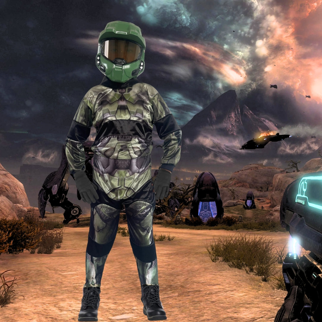 Disfraz Infantil de Guerrero Espacial - Vestuario de Videojuegos Futurista