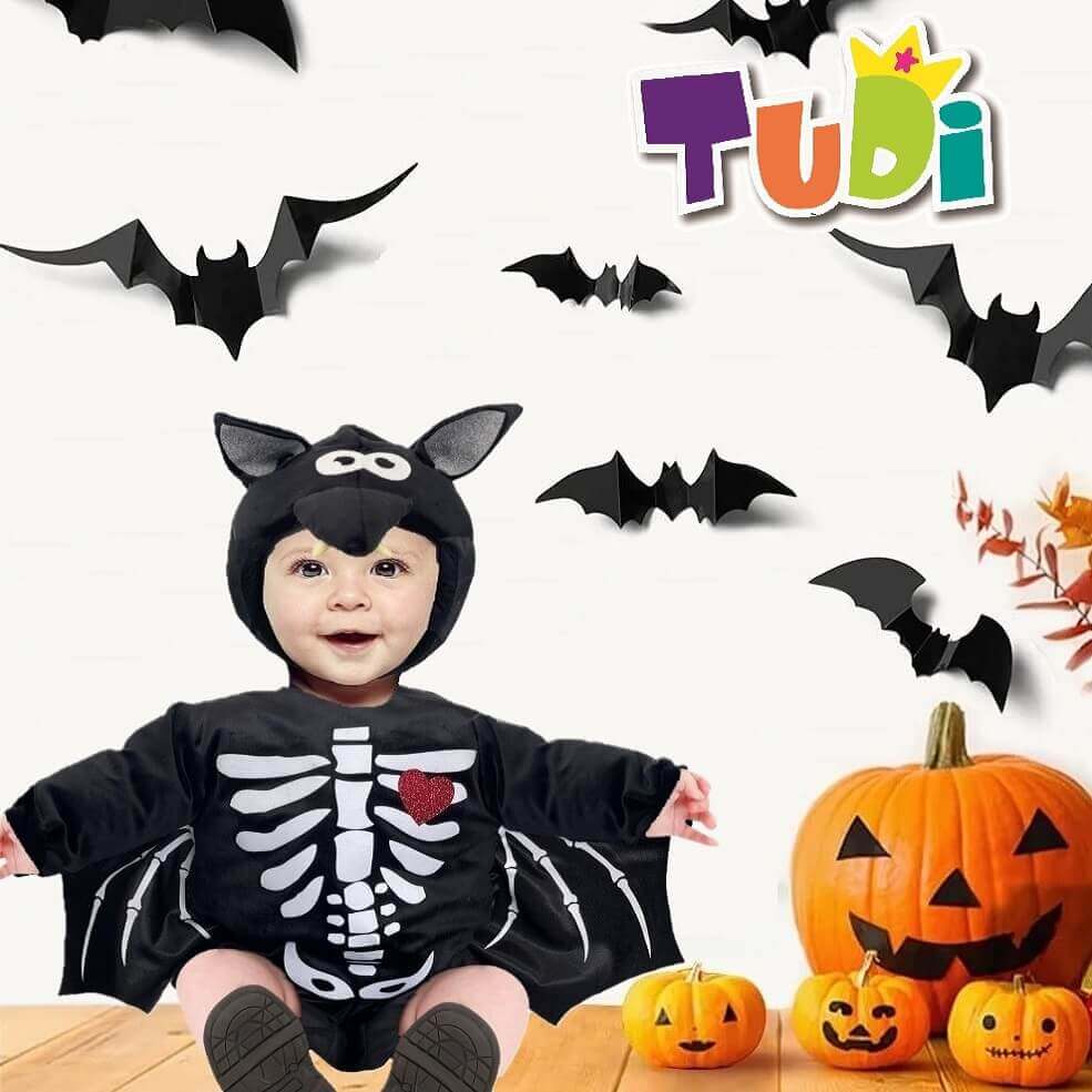 Disfraz de Vampiro Esqueleto para Bebé y Niño