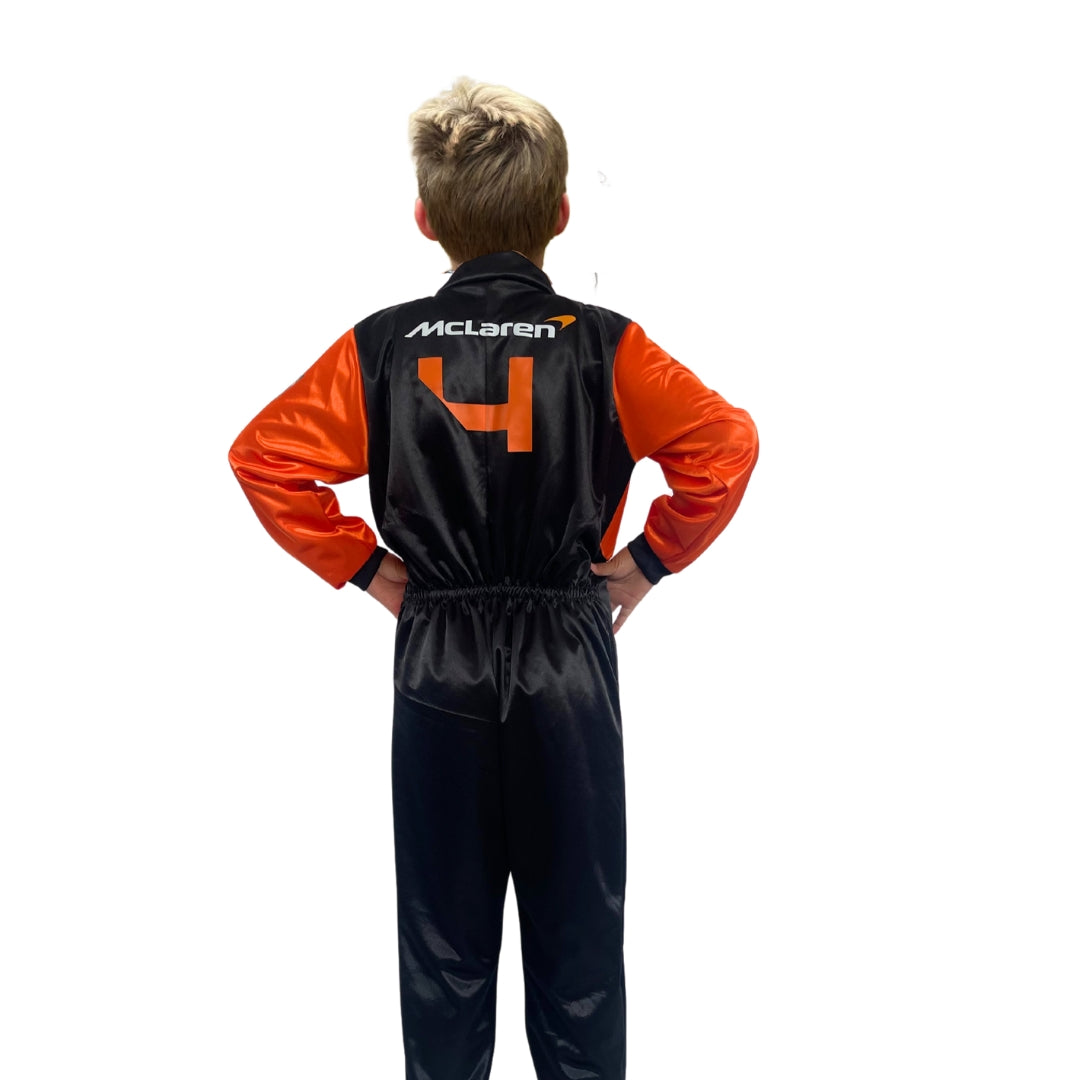 Disfraces Infantiles - Disfraz de Piloto de Carreras Naranja - Cosplay