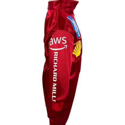 Cosplay - Disfraz De Piloto De Carreras Rojo - Overol - Uniforme Ferrari - Disfraces F1