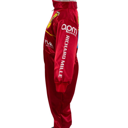 Cosplay - Disfraz De Piloto De Carreras Rojo - Overol - Uniforme Ferrari - Disfraces F1