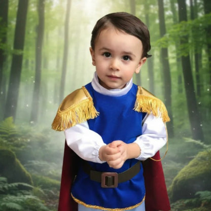 Disfraz de Príncipe para Niño - Traje de Rey con Capa
