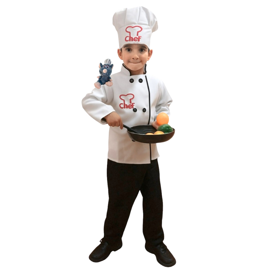 Disfraz de Ratón Chef para Niños y Niñas - Traje de Cocina Infantil - Cosplay