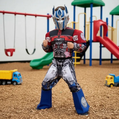 Disfraz de Robot para Niño y Niña con Máscara