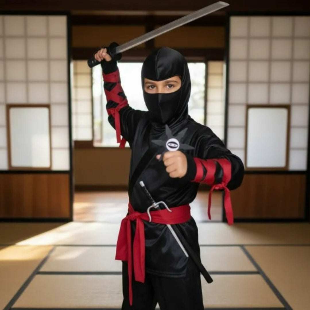 Disfraz de Ninja para Niño y Niña - Traje de Guerrero