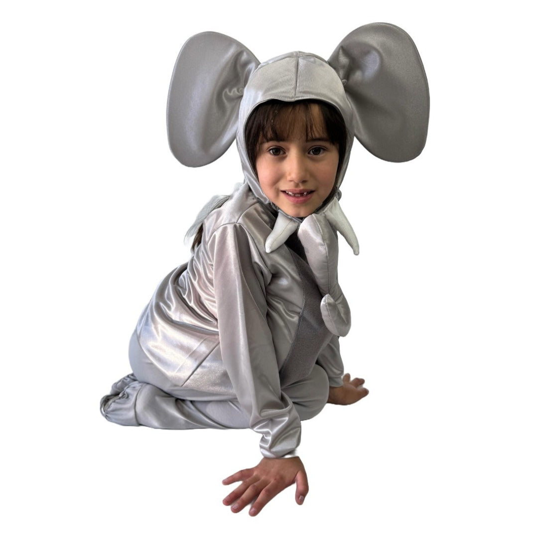 Disfraz de Elefante con Gorro para Niñas y Niños - Traje de Animales Primavera