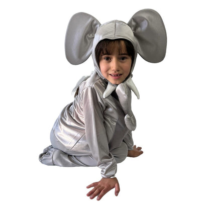 Disfraz de Elefante con Gorro para Niñas y Niños - Traje de Animales Primavera
