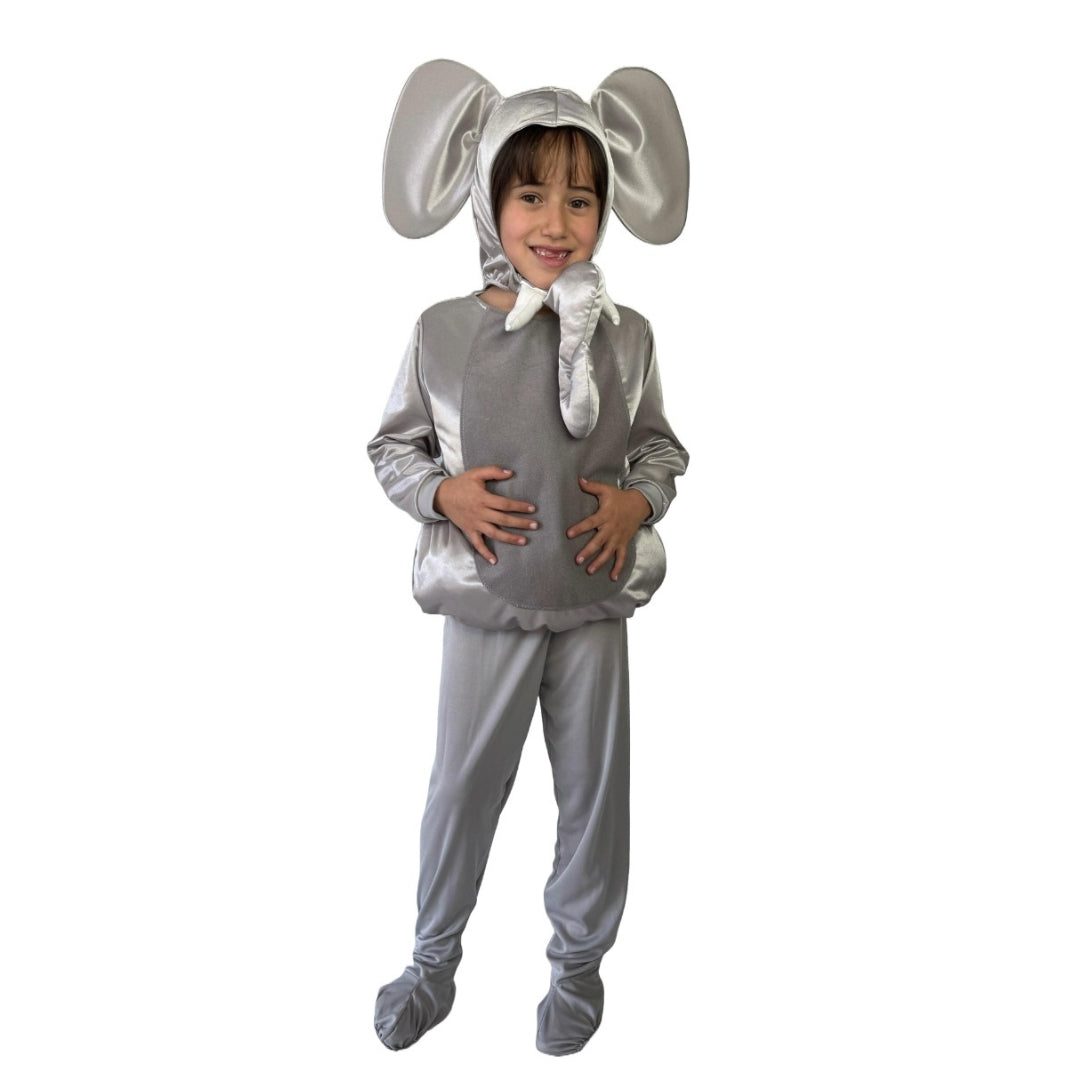 Disfraz de Elefante con Gorro para Niñas y Niños - Traje de Animales Primavera