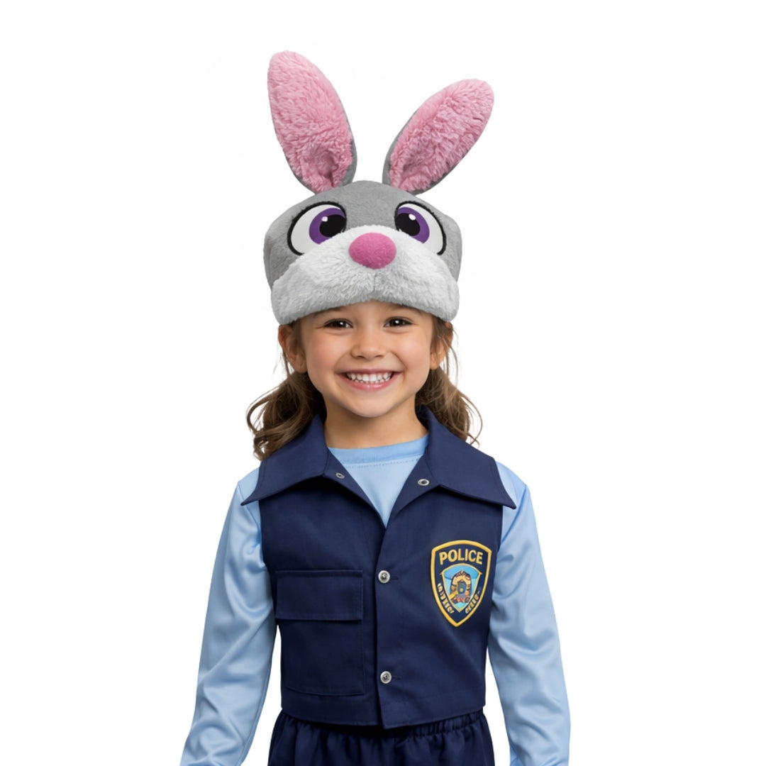 Disfraz de Coneja Policía - Uniforme con Gorro para Niñas - Cosplay para Fiestas y Halloween