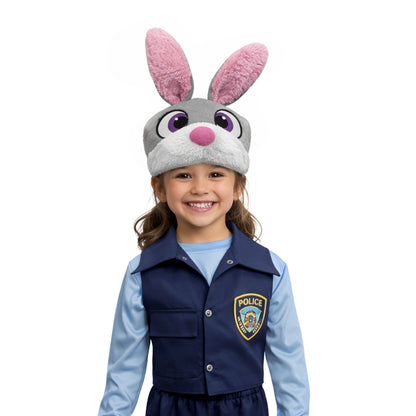 Disfraz de Coneja Policía - Uniforme con Gorro para Niñas - Cosplay para Fiestas y Halloween