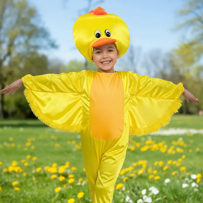 Disfraz de Pato para Niño y Niña con Gorro - Traje de Animal de Primavera