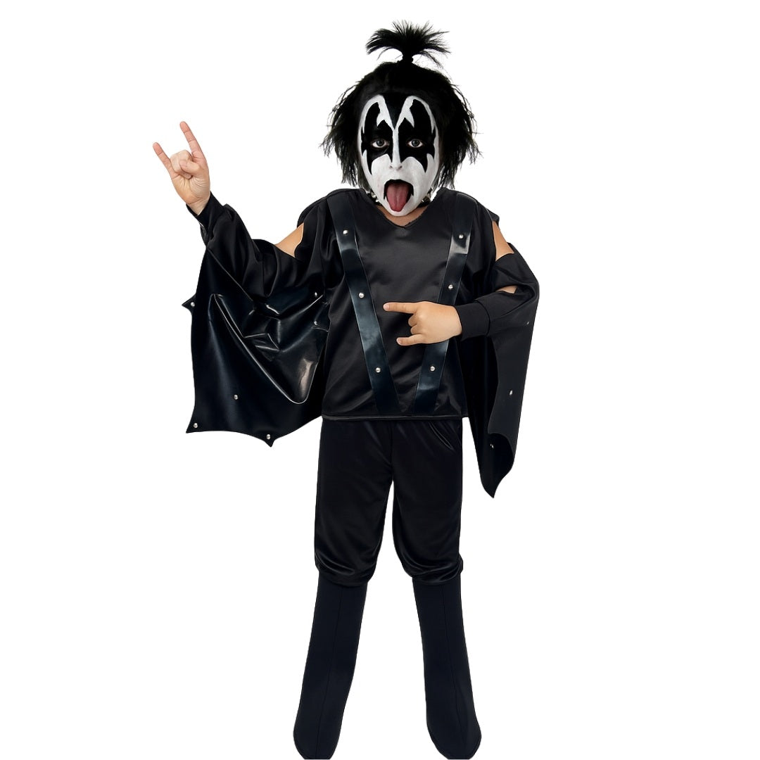 Cosplay - Disfraz Rockero Niño - Traje con Alas Halloween