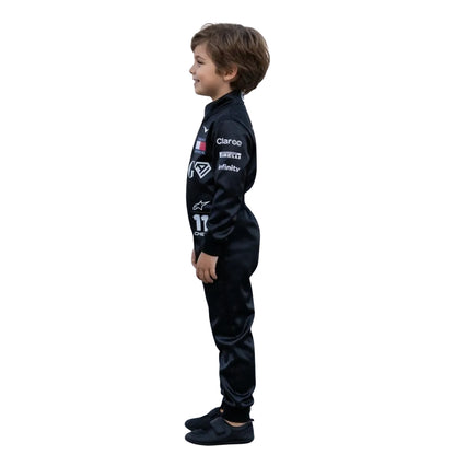 Disfraz de Piloto de Carreras Negro para Niños - Traje Piloto Infantil