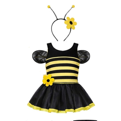 Disfraz de Abeja Infantil con Alas para Niña