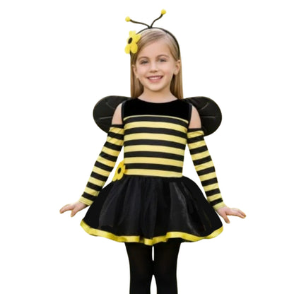 Disfraz de Abeja Infantil con Alas para Niña