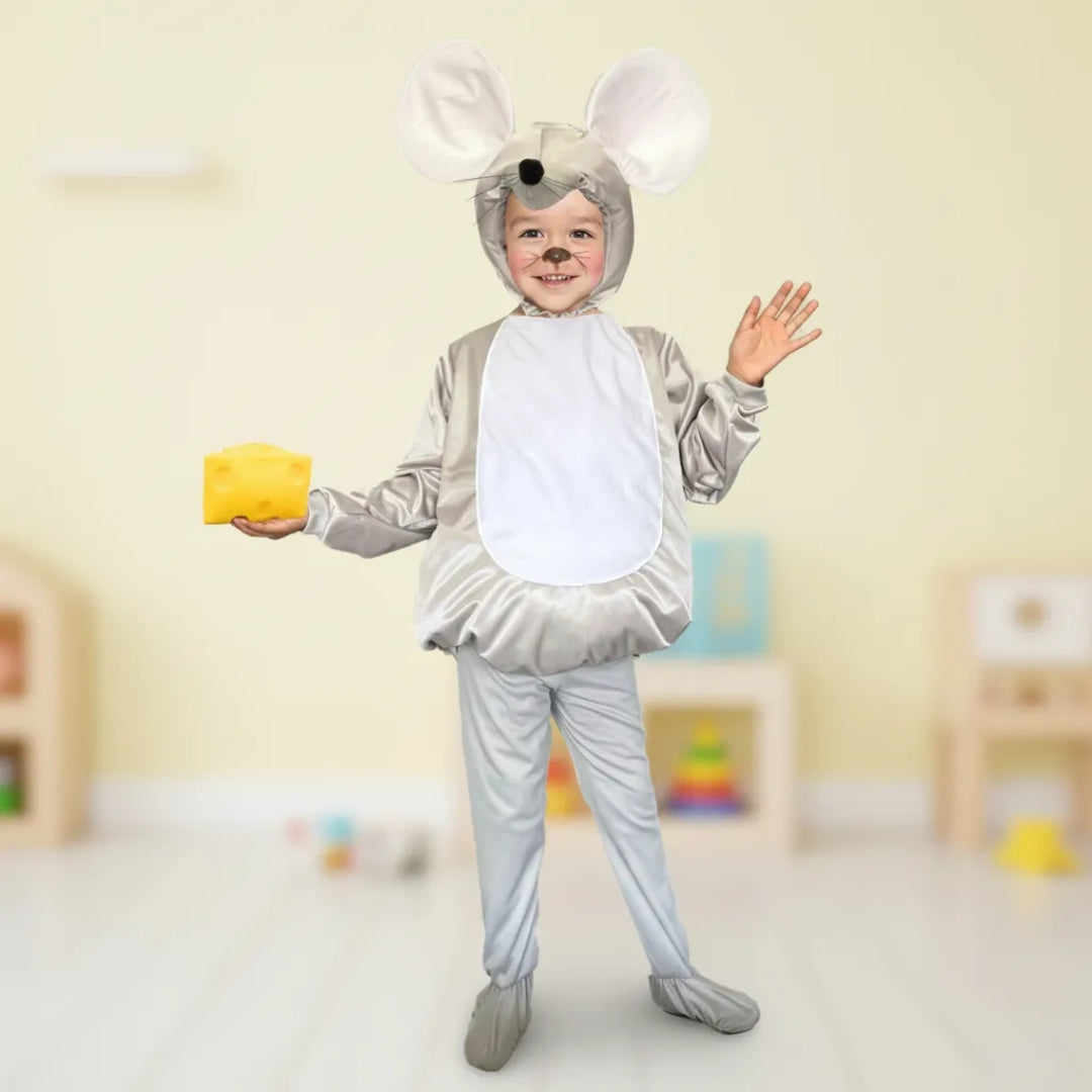 Disfraz de Ratón para Niño y Niña con Gorro y Orejas