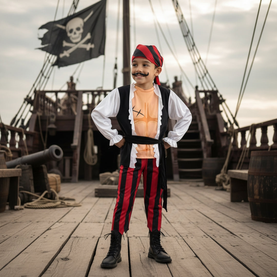 Disfraz de Pirata para Niño - Traje de Corsario para Halloween
