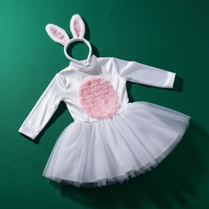 Disfraz de Coneja con Orejas para Niñas - Traje Primavera y Pascua