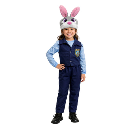 Disfraz de Coneja Policía - Uniforme con Gorro para Niñas - Cosplay para Fiestas y Halloween