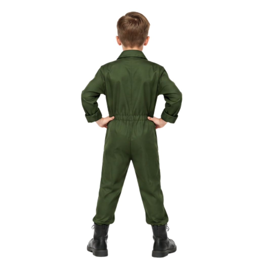 Disfraz de Piloto de Avión para Niños -Uniforme Combate