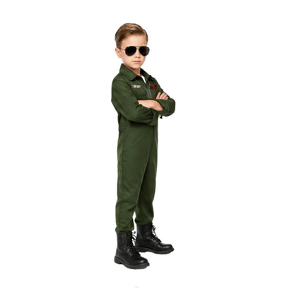 Disfraz de Piloto de Avión para Niños -Uniforme Combate