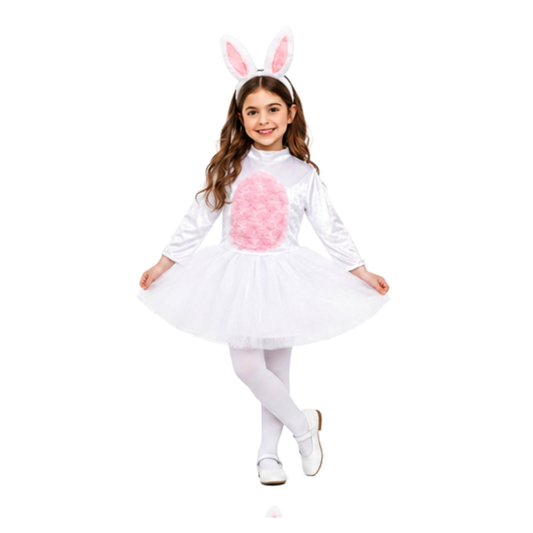 Disfraz de Coneja con Orejas para Niñas - Traje Primavera y Pascua