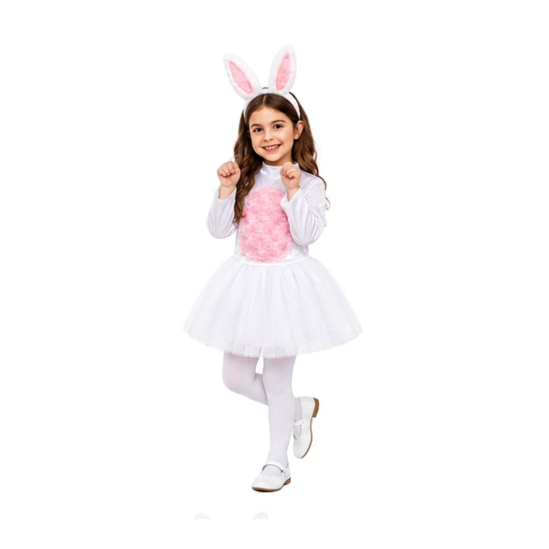 Disfraz de Coneja con Orejas para Niñas - Traje Primavera y Pascua