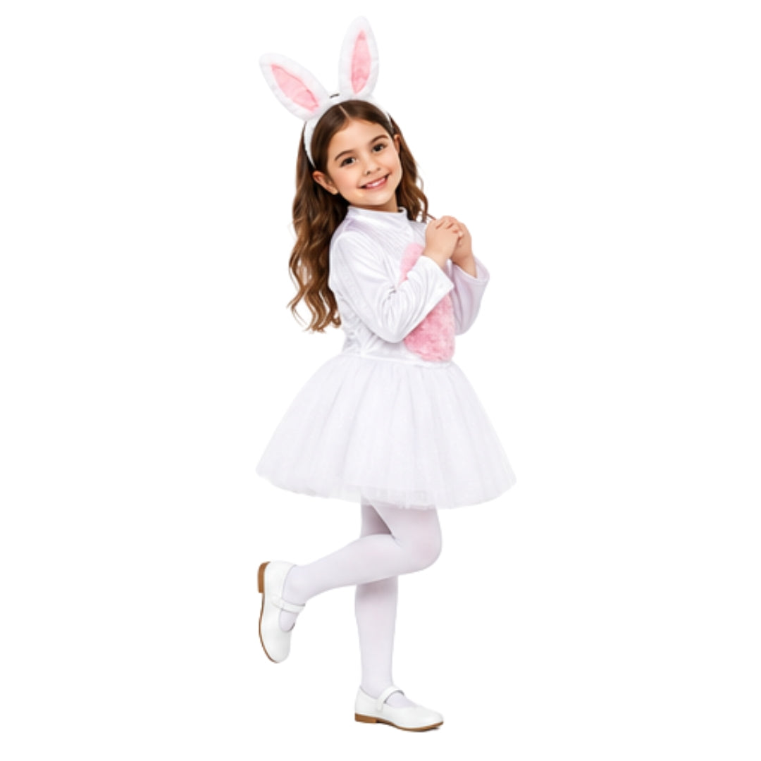 Disfraz de Coneja con Orejas para Niñas - Traje Primavera y Pascua