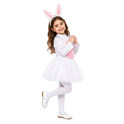 Disfraz de Coneja con Orejas para Niñas - Traje Primavera y Pascua