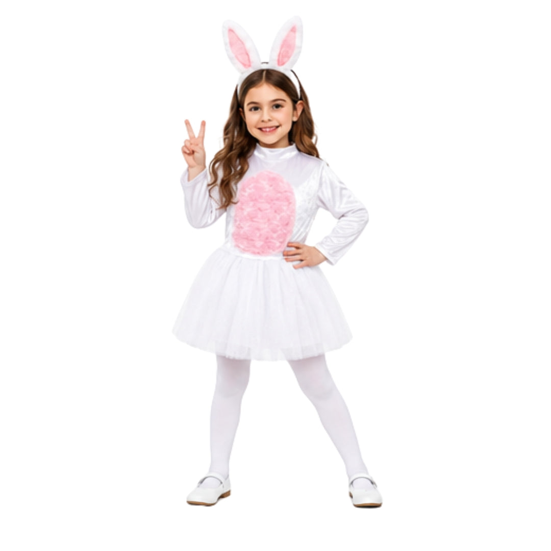 Disfraz de Coneja con Orejas para Niñas - Traje Primavera y Pascua
