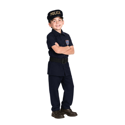 Disfraz de Policía para Niño y Niña con Gorro - Uniforme