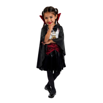 Disfraz de Vampira para Niña - Vestido de Halloween y Día de Muertos