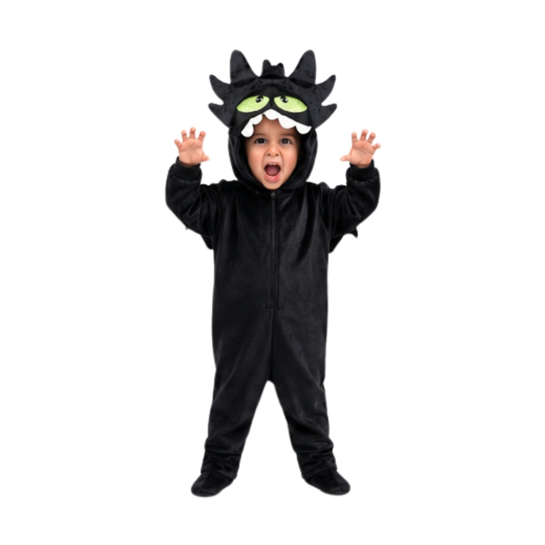 Disfraz de Dragón Negro para Niño y Niña - Traje Infantil