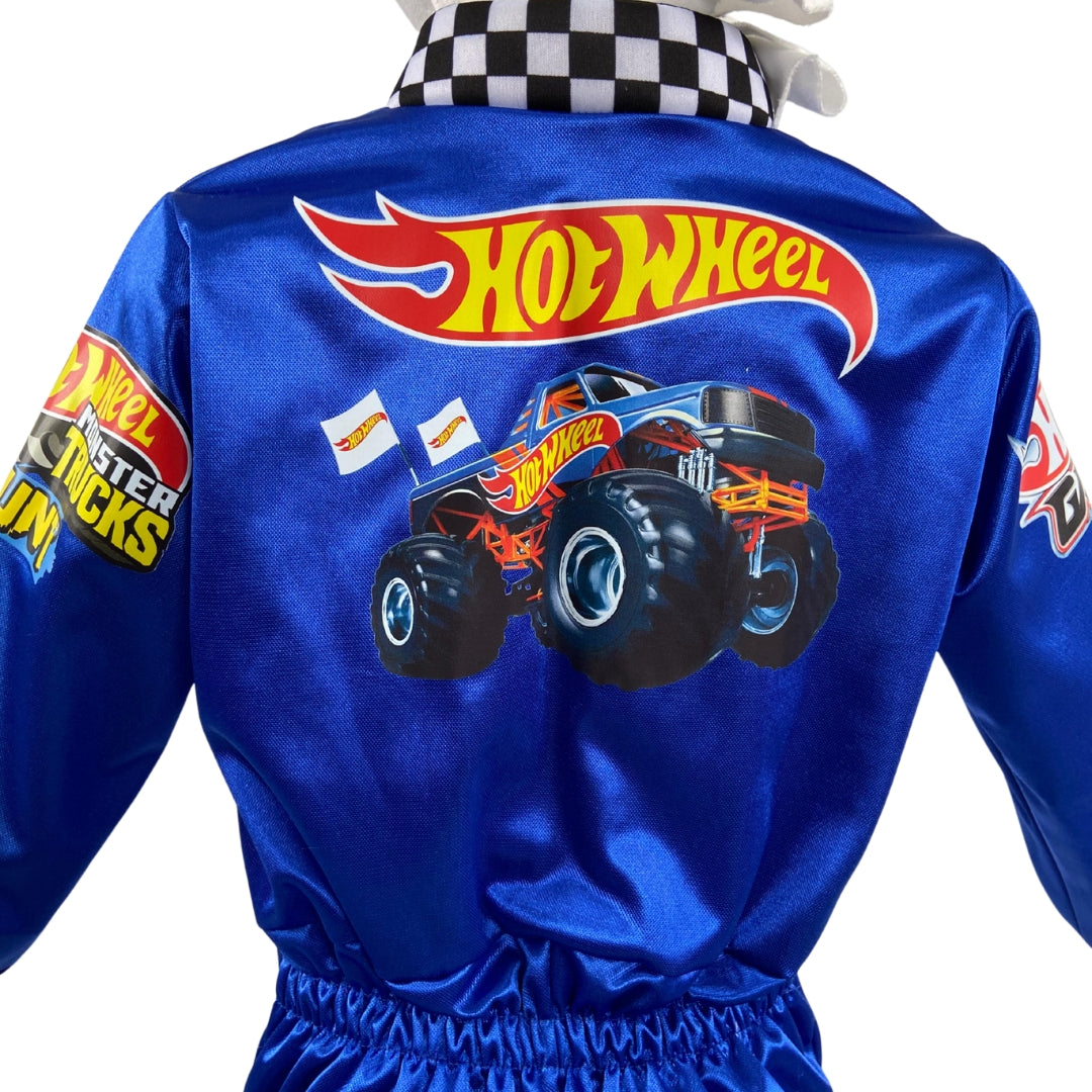 Disfraz de Piloto de Carreras - Ropa Azul Pilotos de Pista - Disfraces Hot Garage - Cosplay Halloween