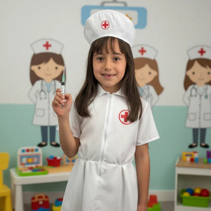 Disfraz de Enfermera para Niña - Uniforme de Profesiones