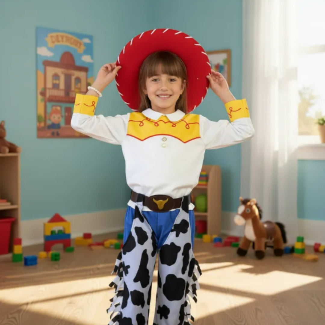 Disfraz de Vaquerita para Niña - Traje Cowboy con Sombrero Infantil